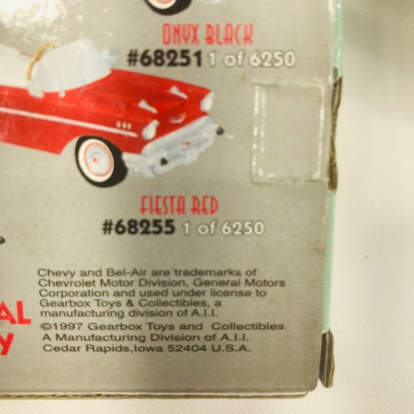 Gearbox 1997 Vintage 1957 Chevy Bel Air Convertible Serial #05366 Pedal Car New - Picture 7 of 10